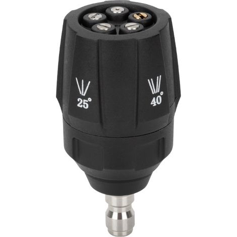 5-in-1 Hochdruckreinigerdüse, 360 Grad verstellbar, 1/4-Zoll-Mehrfach-Dreh-Sprühkopfdüse (1/3)