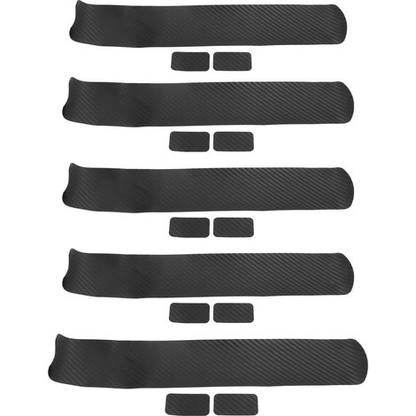 Protecteur de cadre en cuir synthétique - Autocollant anti-rayures pour chaîne de vélo - Pack de 5 - Accessoire vélo route (1/5)