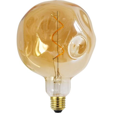 Ampoules LED vintage à intensité variable 4 W, forme irrégulière, 220/240 V, culot à vis Edison E26, ampoule décorative antique spéciale (pierre) (1/4)