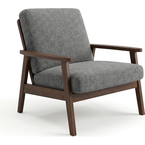 Poltrona Sedia Relax Imbottita Salotto Soggiorno 73x78x83 Cm Grigio