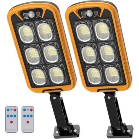 Lampe Solaire Exterieur, Style Moderne IP66 SANS FIL, Lampe Exterieur Solaire Detecteur de Mouvement, SPOT LED Extérieur 150W à 3 Modes d'Éclairage, Lumière 7000K pour Jardin/Garage etc [2PCS]