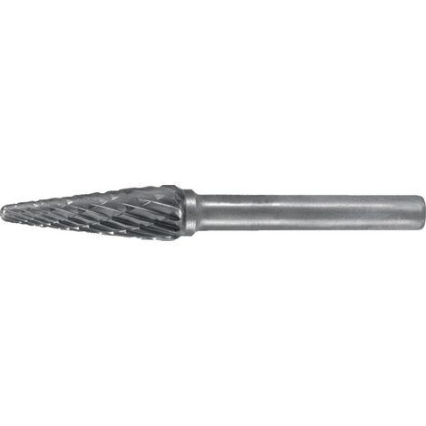 TECWERK Frässtift SKM Ø 12 mm Kopflänge 25 mm Schaft-Ø 6 mmHartmetall Verzahnung Kreuz