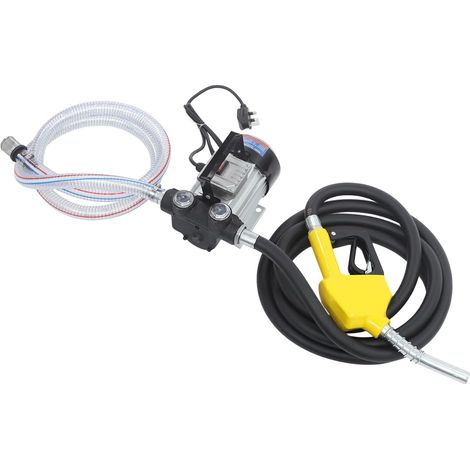 Electric Diesel Fuel Transfer Pump 60L/min 550W Cast Iron Transfer Pump with Rubber Hose & Self-Priming Nozzle, Fuel Pump Transfer for Diesel Vehicles (1/5)
