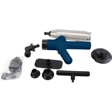 Déboucheur WC haute pression – Retrait bouchon évier plomberie salle bain sol cuisine inox bleu, plomberie (1/2)