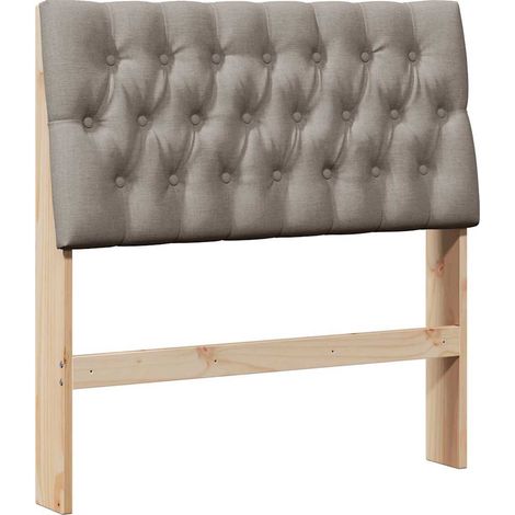 Tête de lit,Décoration murale capitonnée Taupe 90 cm Pin massif CFW892657 (1/5)