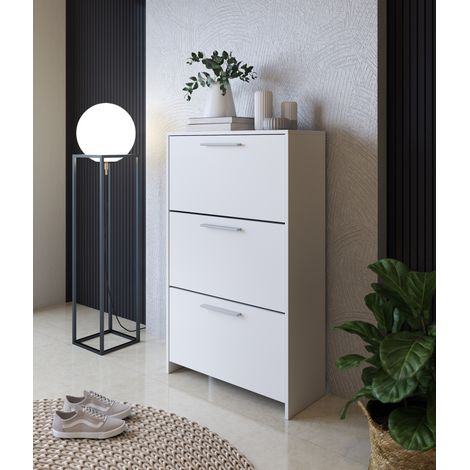 SCARPIERA 3 RIBALTE MOD. ANJA CM 69X28 H. 115 BIANCA