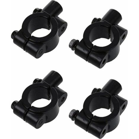 MINE 4 Pièces Support de Rétroviseur de Guidon de Moto, Miroir de Serrage Adaptateur de Support, Universel Rétroviseur Miroir Support Fixation Montage,pour Fixation de Vélo Et de Moto (1/5)