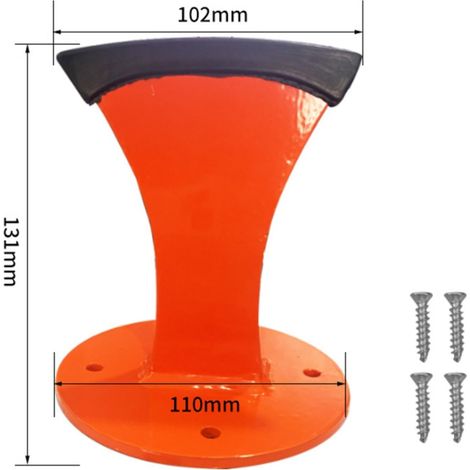 Fendeur de bûches manuel, outil de fendage de bûches pour la maison, l'extérieur, le camping, les cheminées, le travail (orange) (1/2)