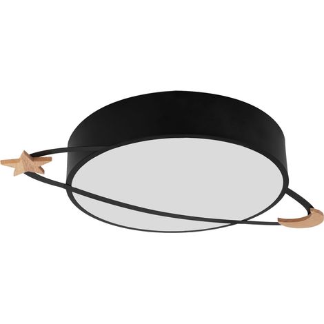 Ceiling Lamp Chandelier TOOLIGHT APP864-C Moon Black Round 5-light points E27 40x8Cm (1/5)
