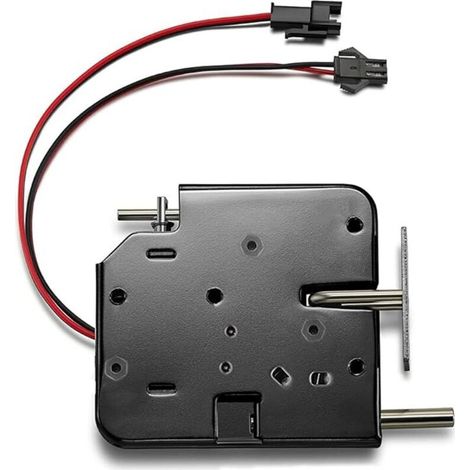 Serrure électromagnétique DC 12V pour tiroir/armoire, avec libération d'urgence, 1 pièce (1/5)