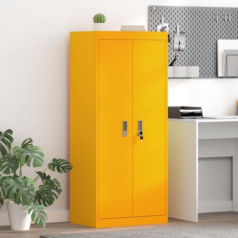 vidaXL Armario de almacenamiento Amarillo Mostaza 60 x 40 x 140 cm (1/5)