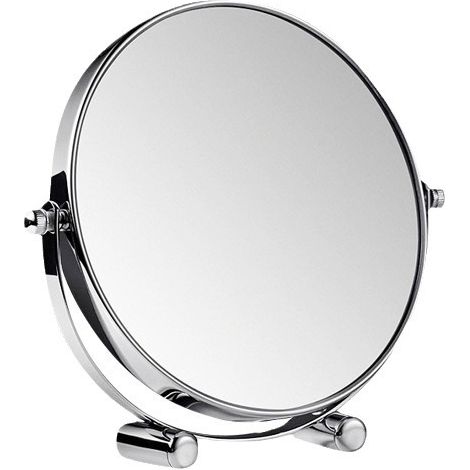 Espejo de maquillaje compacto con soporte, giratorio 360°, espejo de doble cara (1x/3x), 7 pulgadas (1/5)