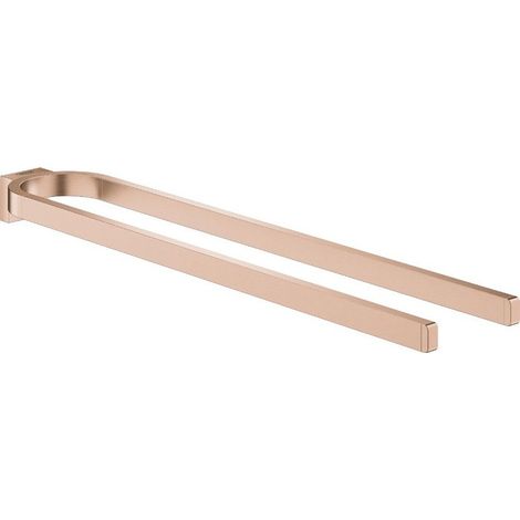 Porte-serviettes GROHE SELECTION 400 n noir 2 bras or rose vif brossé