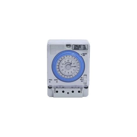 Horloge analogique quotidienne avec minuterie mécanique, interrupteur programmable pour contrôle du temps – idéale pour piscine, jardin ou intérieur (1/5)
