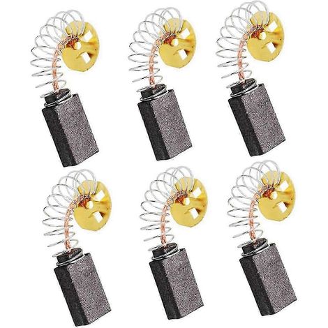 Jeu de 6 Charbons Moteur de Rechange pour Outils Électriques DW705 DW708 DW744 DW361 - Compatible avec Grandes Marques (1/5)