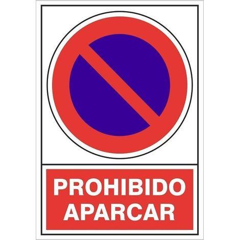 DUVER señal 430 alum.295x210 ''prohib.aparcar'' , 0UNIDADES