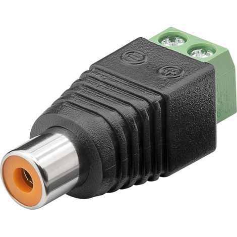 GOOBAY Bloc Terminal 76741, 2 broches vers prise Cinch (1/2)