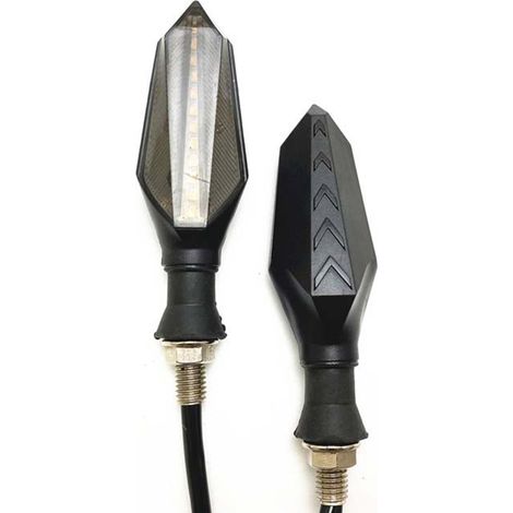 Clignotants Moto 4 Pièces, Feux ABS Résistants et Légers, Éclairage Diurne pour Décoration et Conduite (1/5)