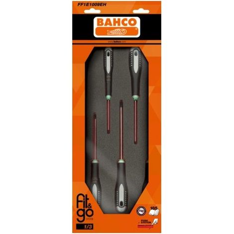 BAHCO - Module mousse Fit&Go 1/3, tournevis TORX® T8-T30 - 6 Pcs emballage individuel