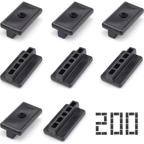 Clips for Decking 6mm Black Wood (1/2)