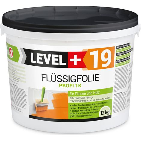 LEVEL+ Flüssigfolie Dichtfolie Abdichtung Holz L+19 - 12KG (1/5)