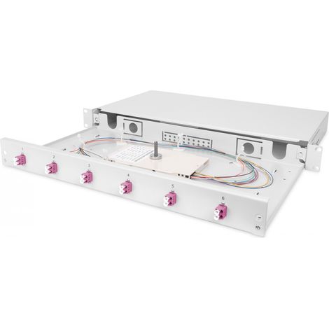 "Digitus Caja de Empalme de Fibra Óptica 1U Equipada LC OM4"