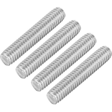 4Pcs Tiges Filetées Entièrement, M6 x 30mm Acier Inoxydable 304 Goujons de Barre Filetée à Droite Pas de Filetage M6-1 pour l'Assemblage de Machines de Meubles