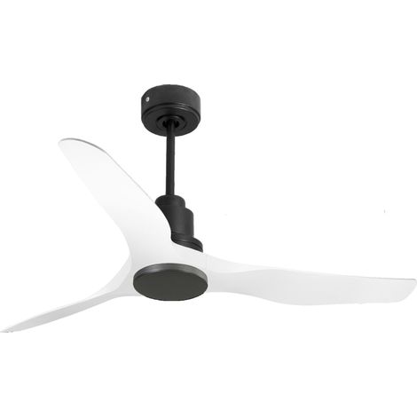 Ventilatore da soffitto Reversibile Termostato Wifi Motore CC Tetti inclinati Telecomando Adattatore 2/3 lame Hypersilence Memoria Shopify Vendible (AUTOMATICO) PURLINE ThassosD127C0464566