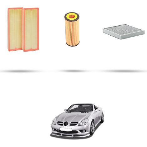 Kit tagliando 3 filtri compatibile con Mercedes Classe SLK (R171) 300 170kw Dal 2009 (1/5)