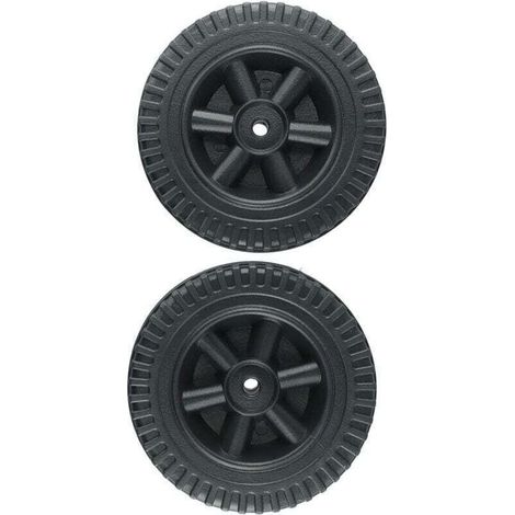 Enowelir Lot De 2 Roues De Rechange Noir Pour Barbecue À Gaz 150 Cm Compatible Multi Marques (1/4)
