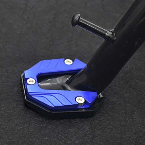 (Bleu) Rallonge de béquille latérale pour moto, scooter et vélo, avec base élargie antidérapante et protection maxpower (1/4)