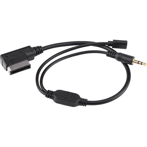 Câble adaptateur audio voiture pour iPod/iPhone, entrée auxiliaire 3.5mm, compatible Audi A3/A8/Q5 (1/5)