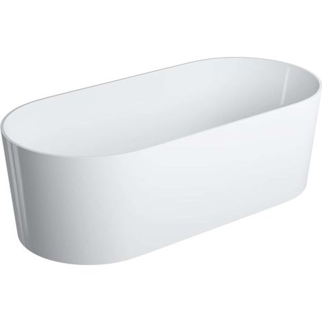 OMNIRES Ovo M+ - Baignoire îlot, 160x75 cm, blanc OVOWWBP (1/4)