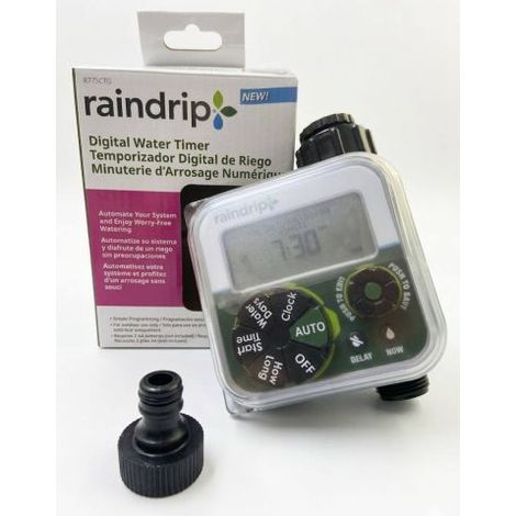 PROGRAMMATORE IRRIGAZIONE TIMER DIGITALE 1 ZONA RAINDRIP (40047) (1/4)