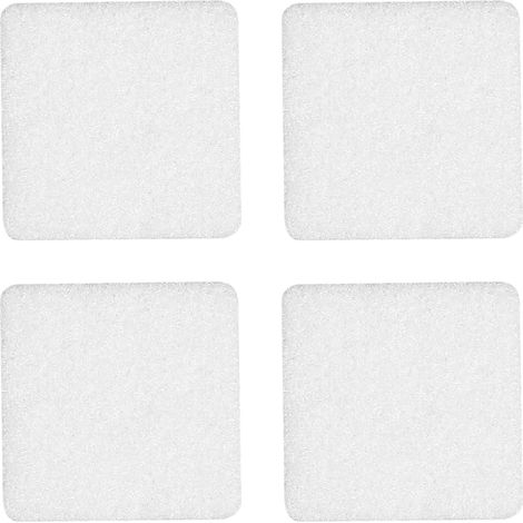 Patins en feutre auto-adhésifs blancs (lot de 4) 40 x 40 mm Vorstahl (1/5)