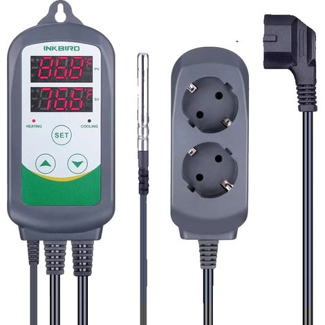 Regolatore di temperatura, display digitale, applicazioni versatili, spina europea (1/2)