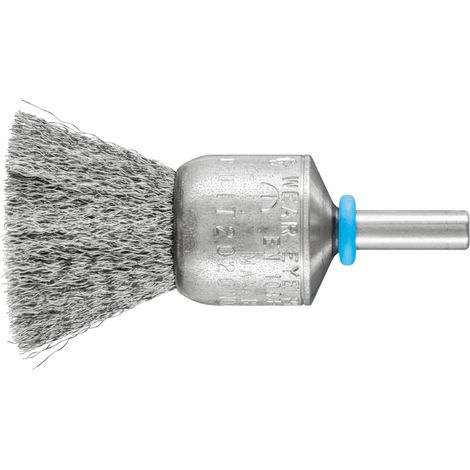 PFERD TOOLS INOX-TOTAL Pinselbürste ungezopft PBUIT Ø20mm Schaft-Ø6 mm Edelstahl-Draht-Ø0,15 10 Stk (1/4)