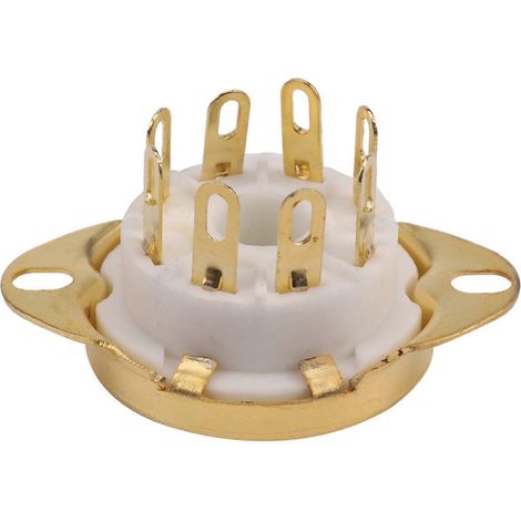 16 douilles céramiques 8 broches à vide octal pour tubes KT88 EL34 6V6 6650 274B (1/5)