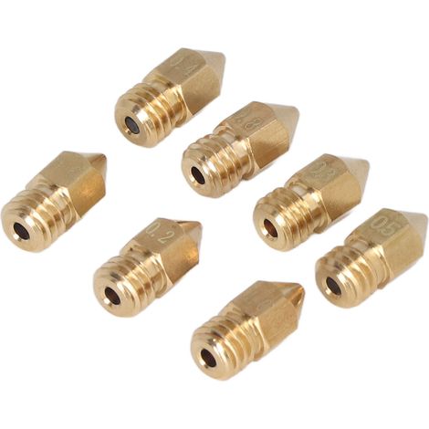 Set de 35 aiguilles nettoyage MK8 laiton pointe fine pour buse imprimante 3D, kit entretien précision, outils dégagement filament, embouts dorés, usage professionnel et bricolage. (1/5)