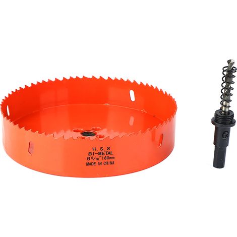 Scie cloche bimétallique M42, foret de découpe pour bois et plastique (160 mm)