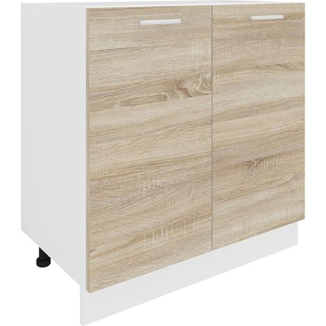 Armadio da cucina W 80 cm Armadio inferiore Esilo 82x80x46 - VCM