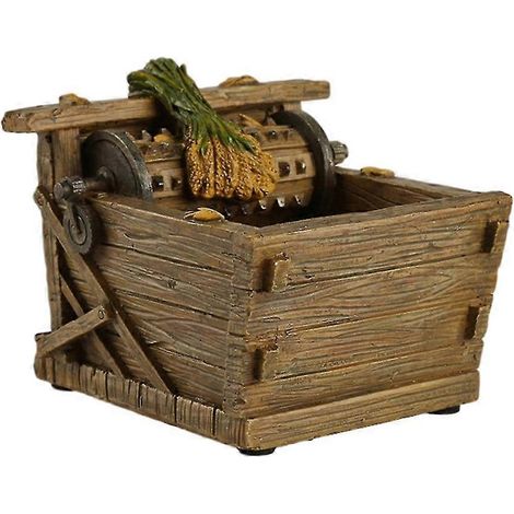 Pot de fleurs décoratif en résine pour plantes grasses, style « batteuse », idéal pour décorer un balcon ou une fenêtre, pour la maison, le bureau ou le jardin. (1/5)