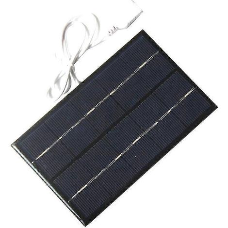 Chargeur de batterie USB solaire 2W 5V, portable, étanche, en silicium polycristallin, pour téléphone portable. (1/5)
