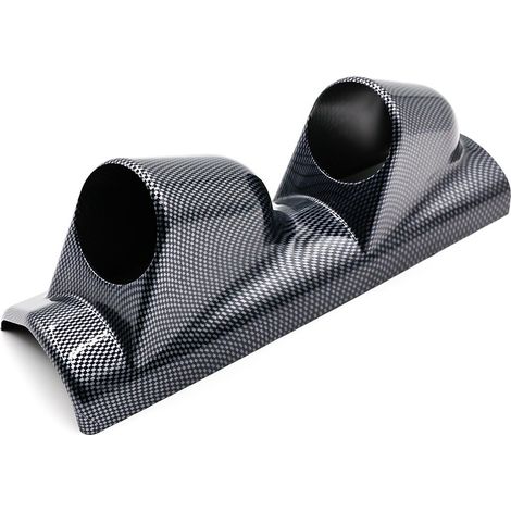 Soporte universal para medidor de coche de 52 mm, soporte para pilar, soporte universal resistente para medidores deportivos de competición (doble orificio) (1/5)