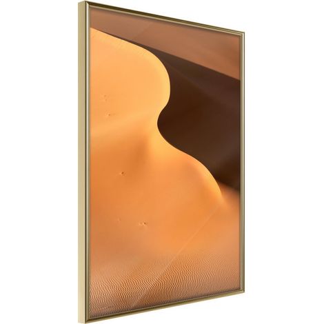 Affiche Murale Encadrée "Ridge of Dune" 21 x 30 cm Or