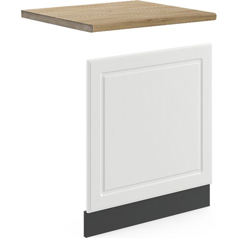 Façade R-Line, Blanc campagne, 60 cm , PT Chêne, Vicco