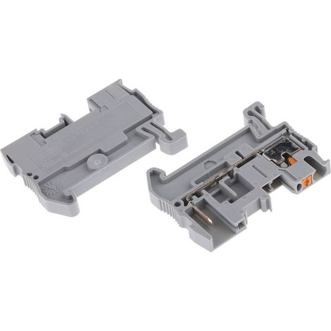 Bloc de jonction de traversée Phoenix Contact PT 2.5/1P, 0.14 4mm², Enfichable, Gris ( Prix pour Paquet de 10 )