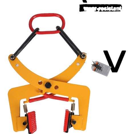 Pince de levage pour pierres, largeur de serrage réglable 6-24 cm, capacité de charge maximale 280 kg, acier allié à faible teneur en carbone de haute qualité, taille du colis 36 × 41 × 12 cm, poids 8 (1/5)