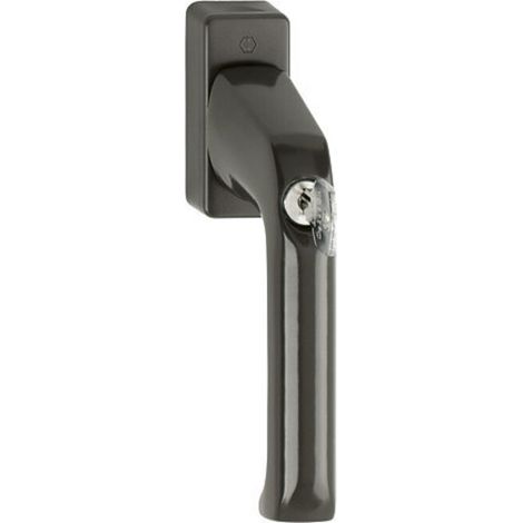 HOPPE DK-Fenstergriff abschließbar,London 013S/U34, 7/32 F8019 (1/4)