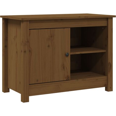 Mobile Porta TV ambra 70x36,5x52 cm in Legno Massello di Pino vidaXL (1/5)